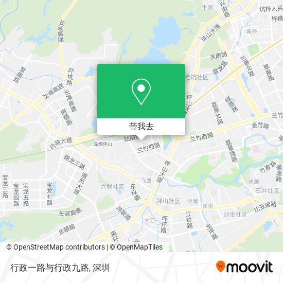 行政一路与行政九路地图