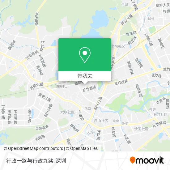行政一路与行政九路地图