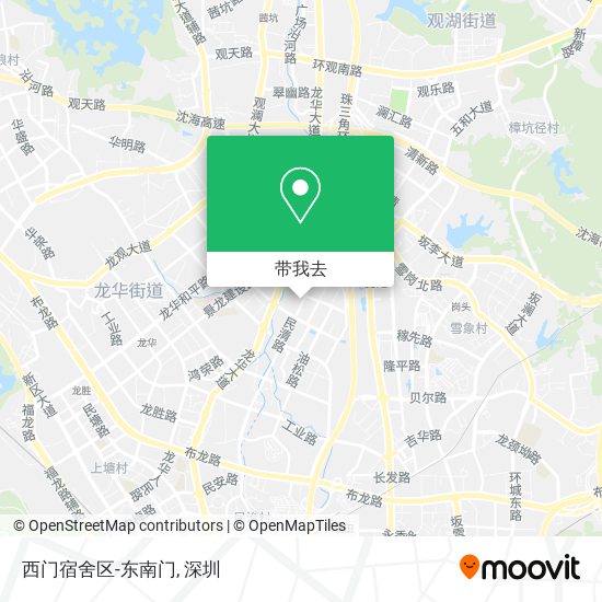 西门宿舍区-东南门地图