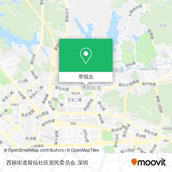 西丽街道留仙社区居民委员会地图