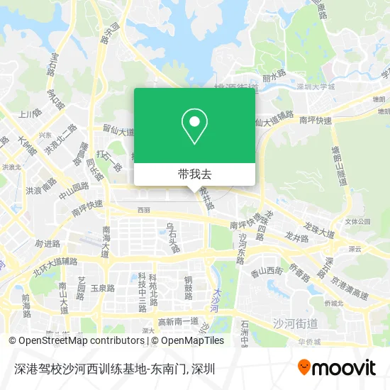 深港驾校沙河西训练基地-东南门地图