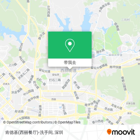 肯德基(西丽餐厅)-洗手间地图
