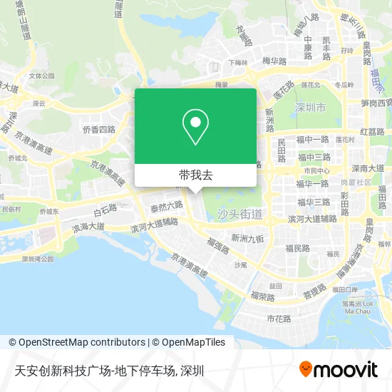 天安创新科技广场-地下停车场地图