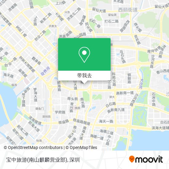 宝中旅游(南山麒麟营业部)地图