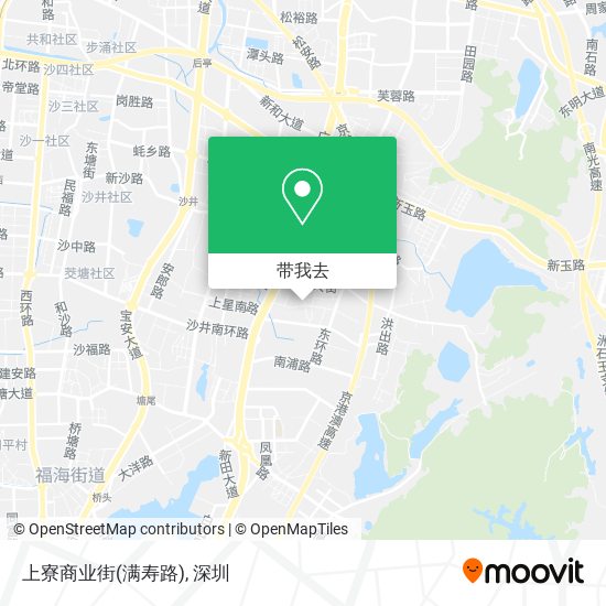 上寮商业街(满寿路)地图