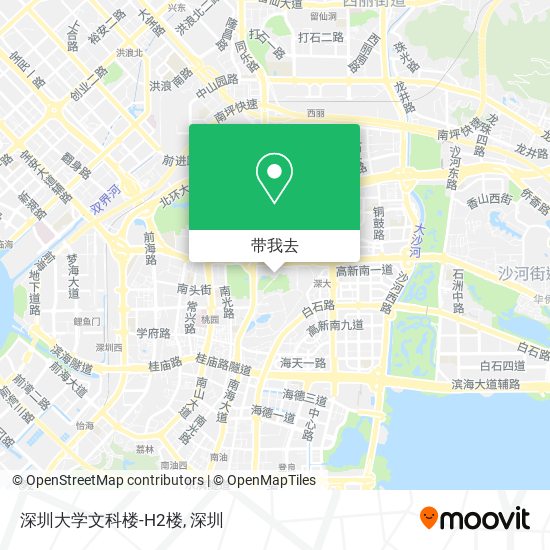 深圳大学文科楼-H2楼地图