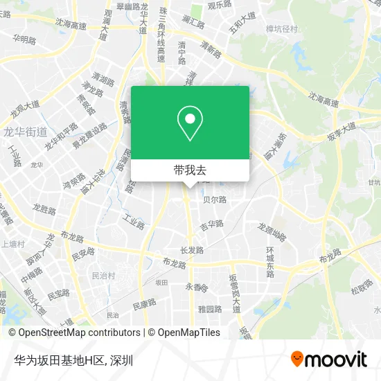 华为坂田基地H区地图