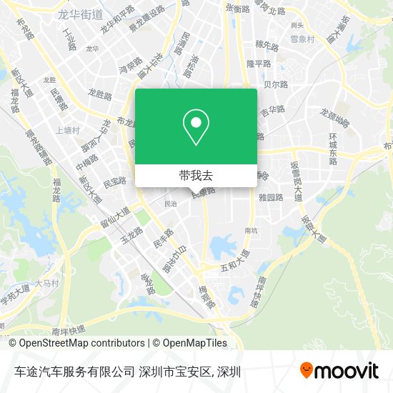 车途汽车服务有限公司 深圳市宝安区地图
