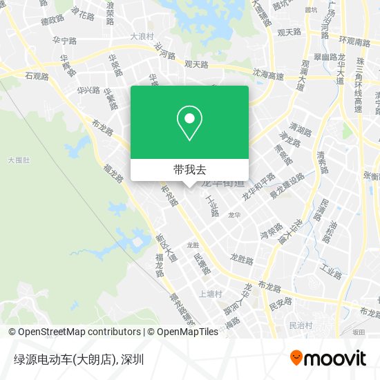 绿源电动车(大朗店)地图