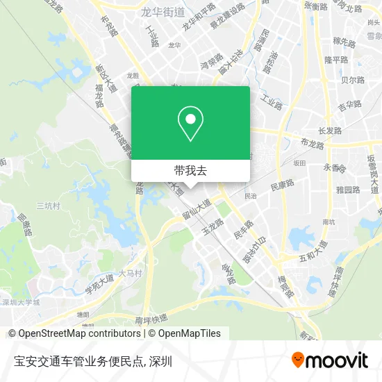 宝安交通车管业务便民点地图