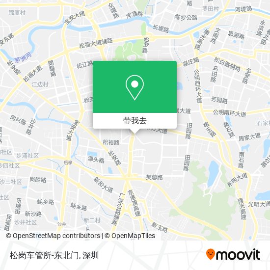 松岗车管所-东北门地图