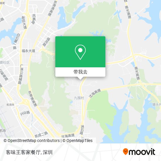 客味王客家餐厅地图