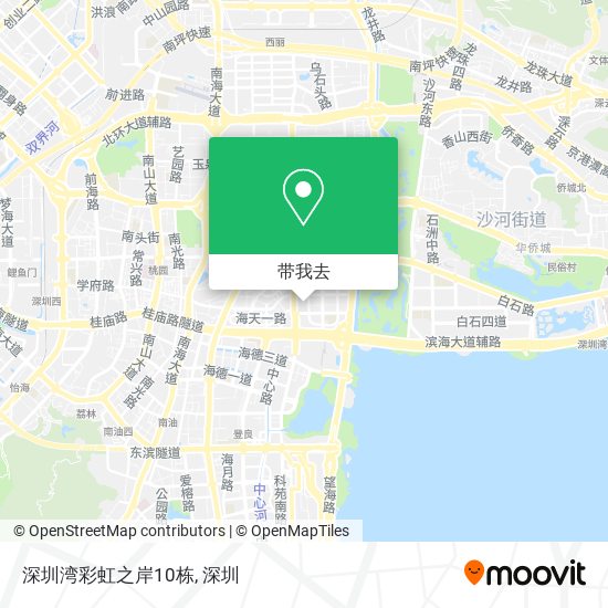 深圳湾彩虹之岸10栋地图