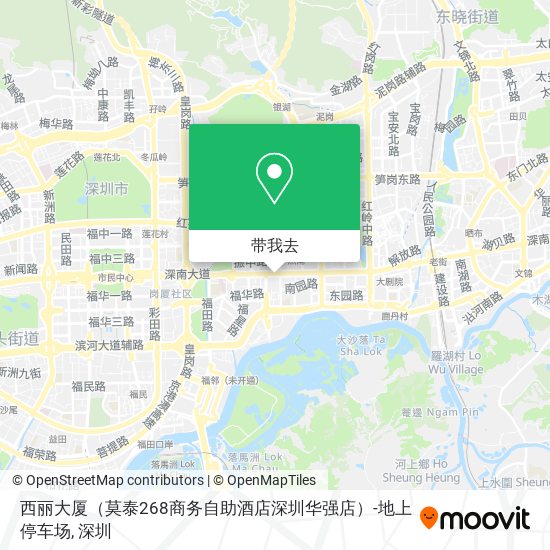 西丽大厦（莫泰268商务自助酒店深圳华强店）-地上停车场地图