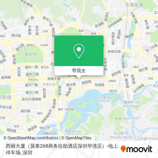 西丽大厦（莫泰268商务自助酒店深圳华强店）-地上停车场地图
