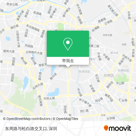 东周路与松白路交叉口地图