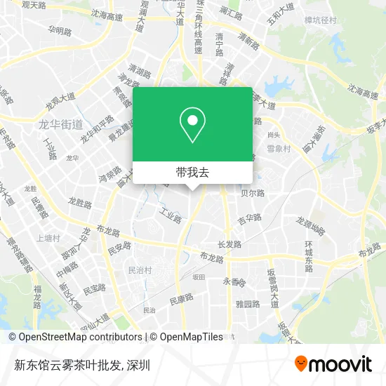 新东馆云雾茶叶批发地图