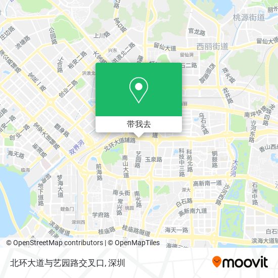 北环大道与艺园路交叉口地图