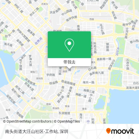 南头街道大汪山社区-工作站地图