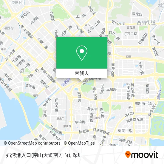 妈湾港入口(南山大道南方向)地图