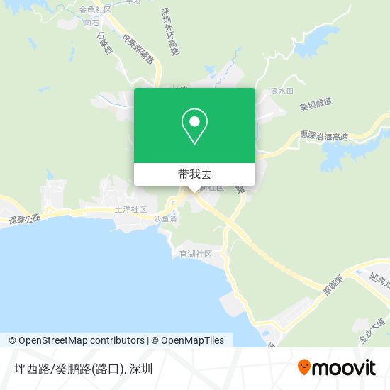 坪西路/癸鹏路(路口)地图