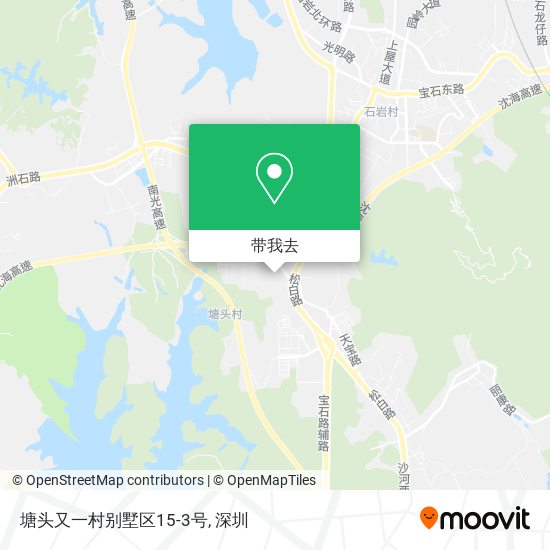 塘头又一村别墅区15-3号地图