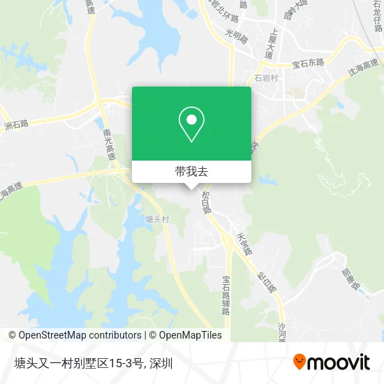 塘头又一村别墅区15-3号地图