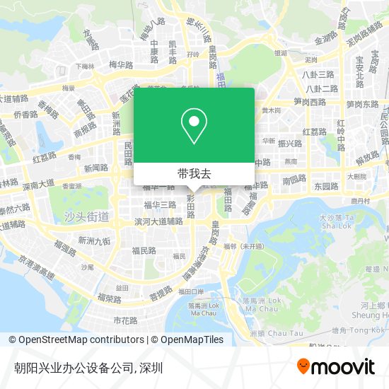 朝阳兴业办公设备公司地图