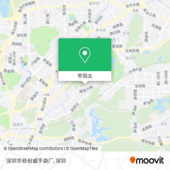深圳市裕创威手袋厂地图