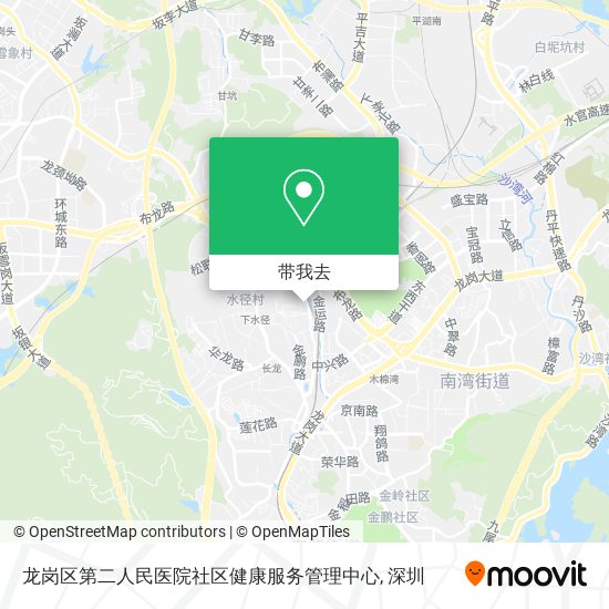龙岗区第二人民医院社区健康服务管理中心地图