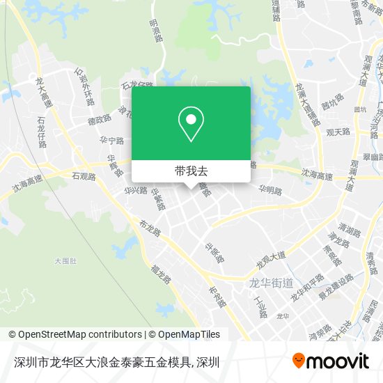 深圳市龙华区大浪金泰豪五金模具地图