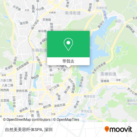 自然美美容纤体SPA地图