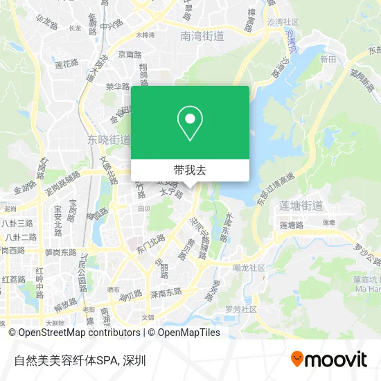 自然美美容纤体SPA地图