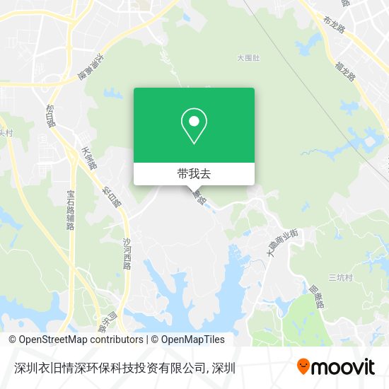 深圳衣旧情深环保科技投资有限公司地图