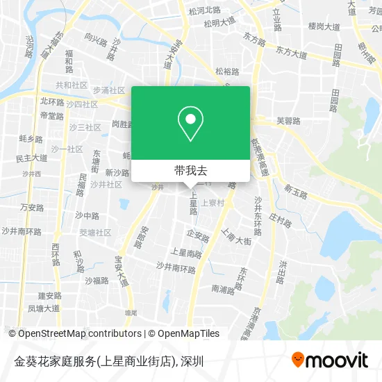 金葵花家庭服务(上星商业街店)地图