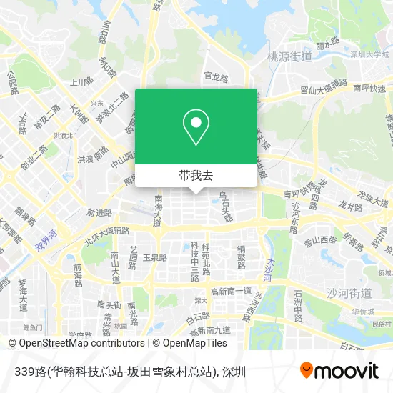 339路(华翰科技总站-坂田雪象村总站)地图