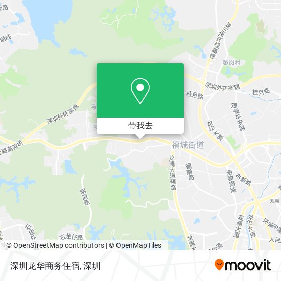深圳龙华商务住宿地图