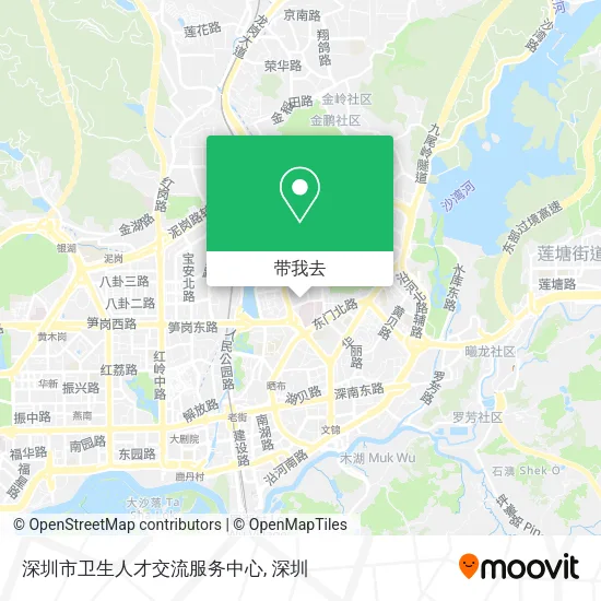 深圳市卫生人才交流服务中心地图