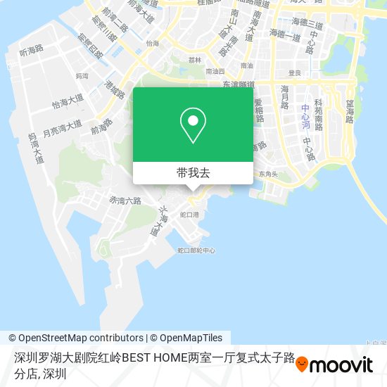 深圳罗湖大剧院红岭BEST HOME两室一厅复式太子路分店地图
