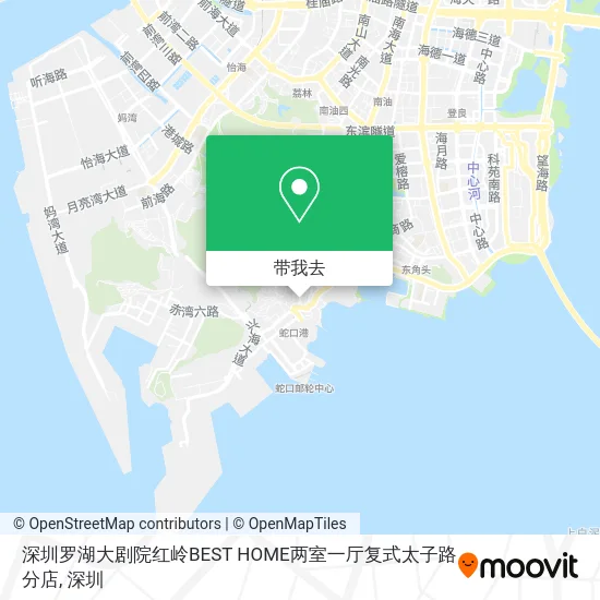 深圳罗湖大剧院红岭BEST HOME两室一厅复式太子路分店地图