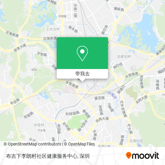 布吉下李朗村社区健康服务中心地图