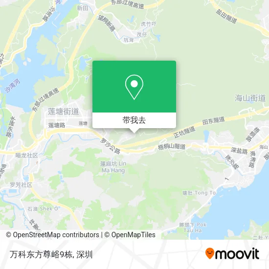 万科东方尊峪9栋地图