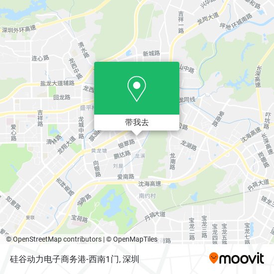 硅谷动力电子商务港-西南1门地图