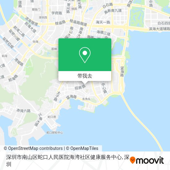 深圳市南山区蛇口人民医院海湾社区健康服务中心地图