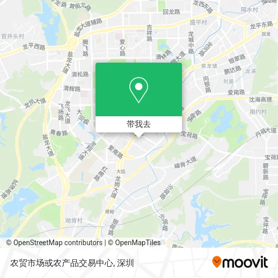 农贸市场或农产品交易中心地图