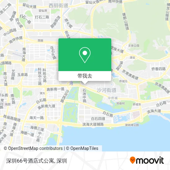 深圳66号酒店式公寓地图