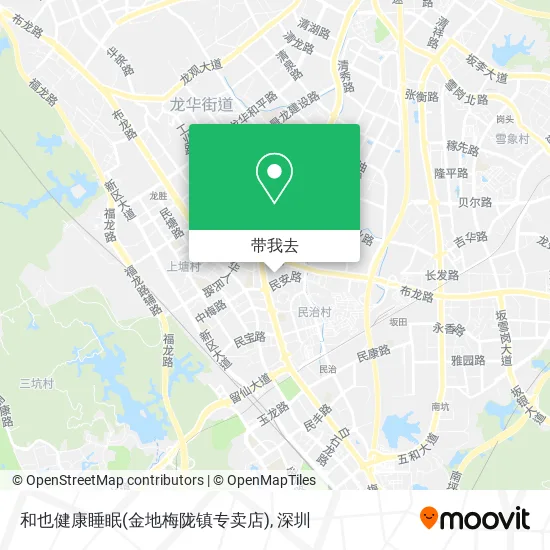 和也健康睡眠(金地梅陇镇专卖店)地图