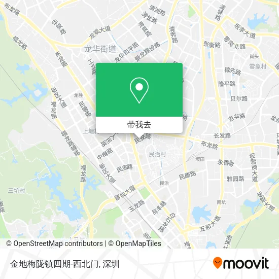 金地梅陇镇四期-西北门地图