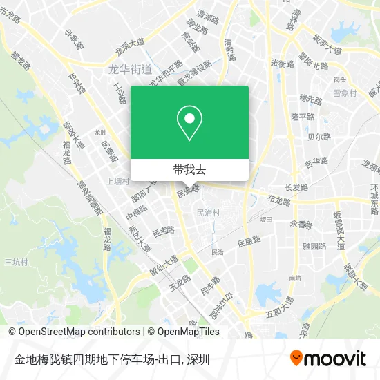 金地梅陇镇四期地下停车场-出口地图