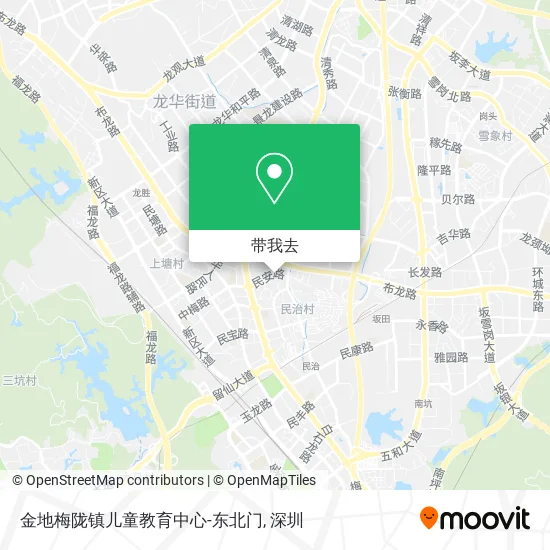 金地梅陇镇儿童教育中心-东北门地图